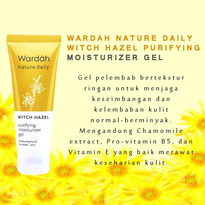 Wardah nature daily witch hazel purifying moisturizer gel discount