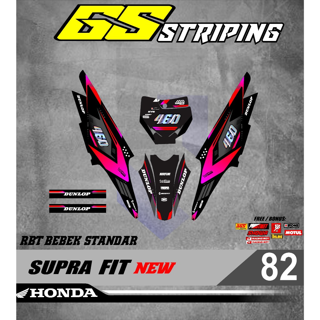 Jual Sticker Striping Motor RBT SUPRA X 125 R RBT VEGA BEBEK MODIF ...