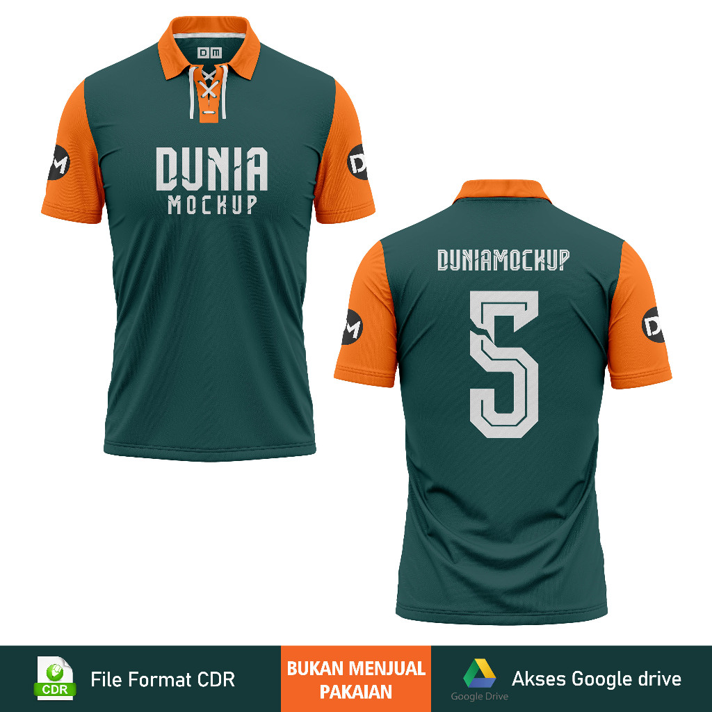 Jual Mockup Jersey Kerah Tali - Corel DRAW | Shopee Indonesia