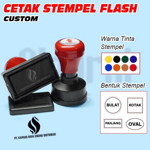 Jual STEMPEL FLASH NAMA TOKO PERUSAHAAN | Shopee Indonesia