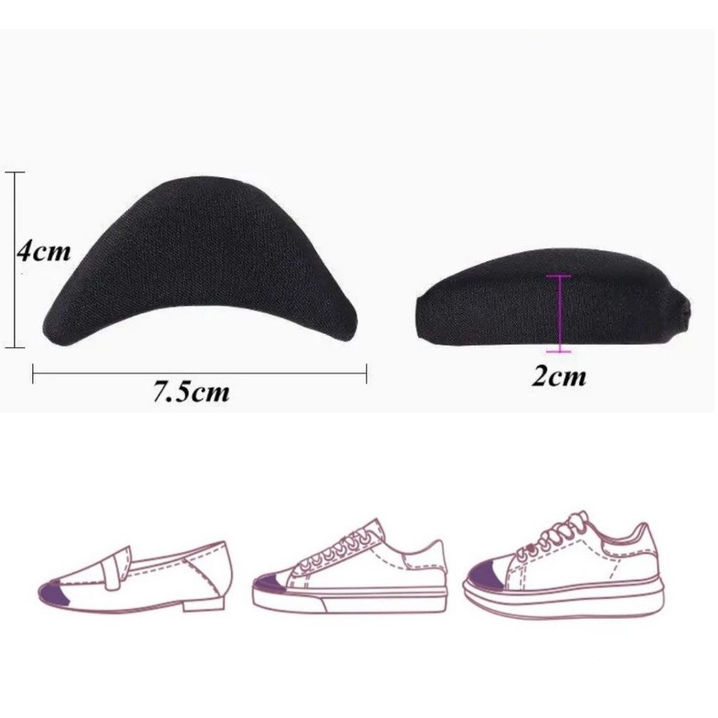 Jual Kids Toe Insert Insoles / Shoe Filler Bantalan Insole Pengganjal ...
