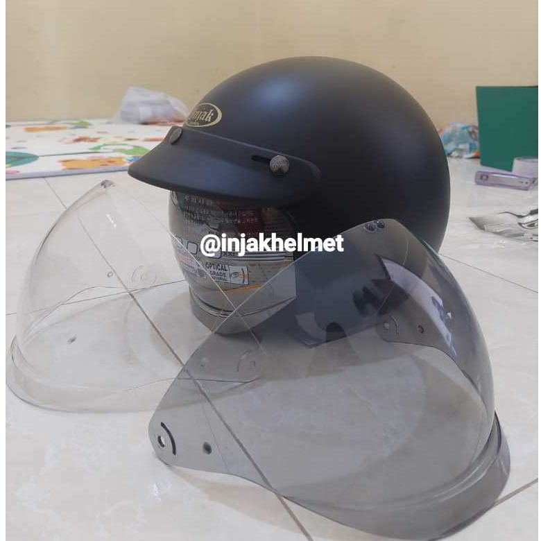 Jual INJAK HELMET KACA HELM INJAK 06 RETRO VISOR INNER | Shopee Indonesia