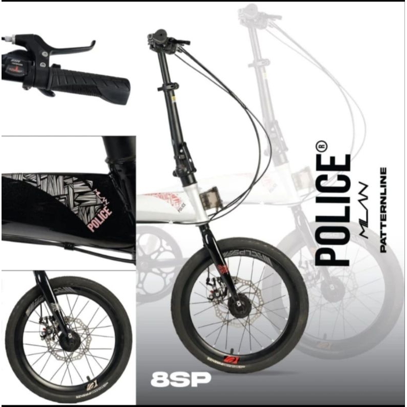 Jual Sepeda Lipat Element Police Milan 8 Speed 16 Inch New | Shopee ...