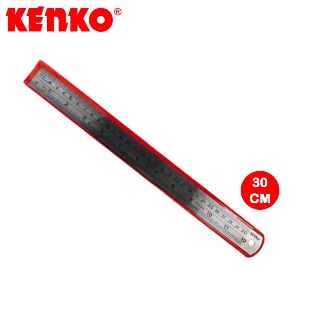 Jual Kenko Penggaris Besi / Stainless Steel Ruler 30 cm | Shopee Indonesia