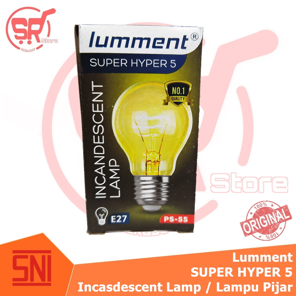 Jual Lampu Pijar Super Hyper Watt Kawat Incandescent Lamp Bohlam Dop