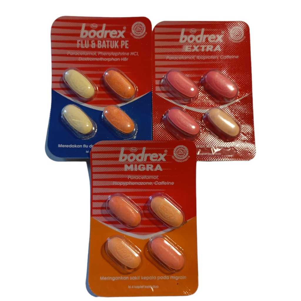Jual bodrex flu & batuk pe , bodrex migra , bodrex extra | Shopee Indonesia