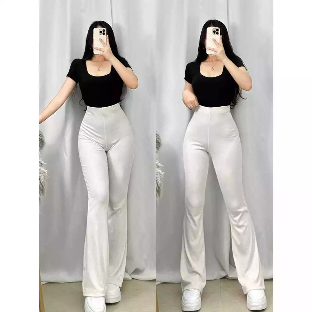 Review Celana Fit and Flare Scuba yang Viral