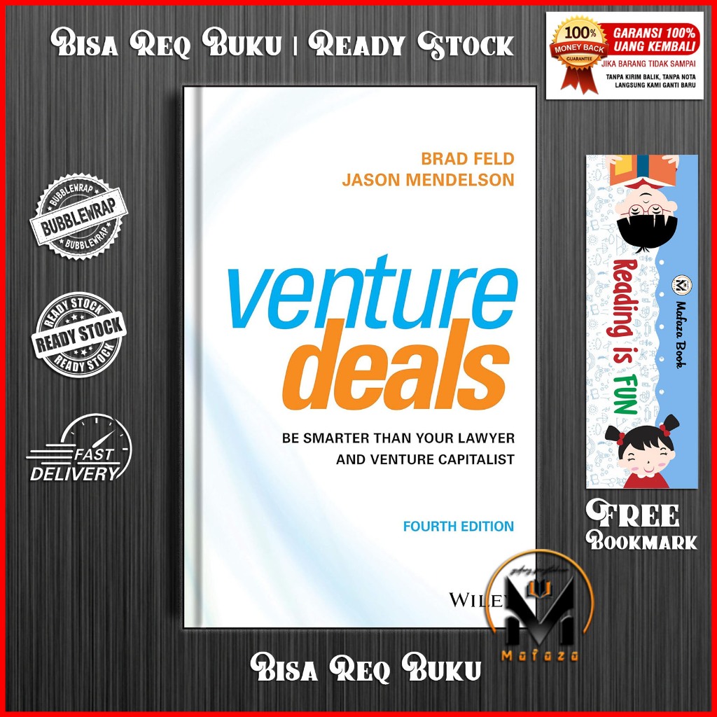 Jual Venture Deals Be Smarter Than Your Lawyer and Venture Capitalist 4th Edition by Brad Feld