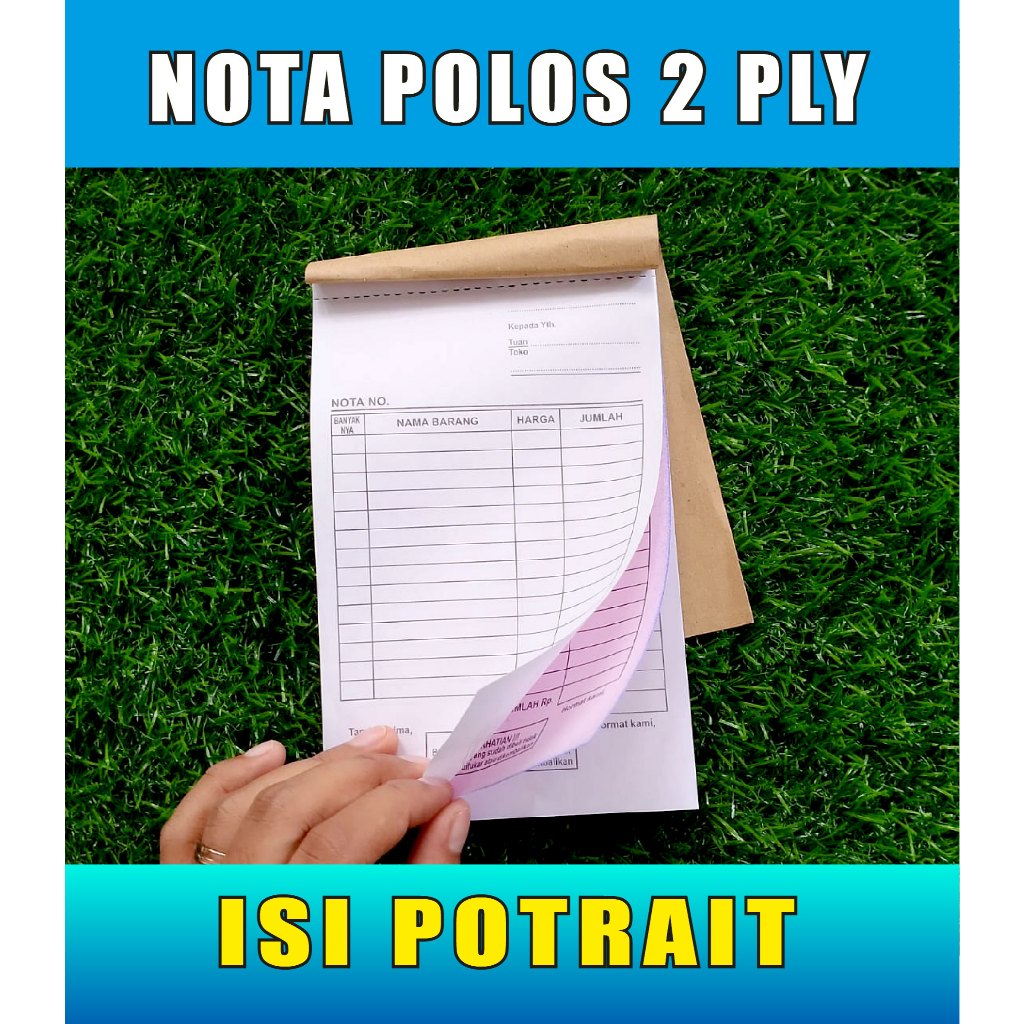 Jual (100 LEMBAR) NOTA KONTAN 2 PLY | NOTA 2 RANGKAP | NOTA 1 PLY ...