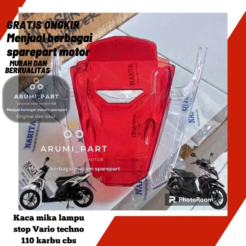 Jual Kaca Mika Lampu Stop Belakang Honda Vario Techno 110 Karbu