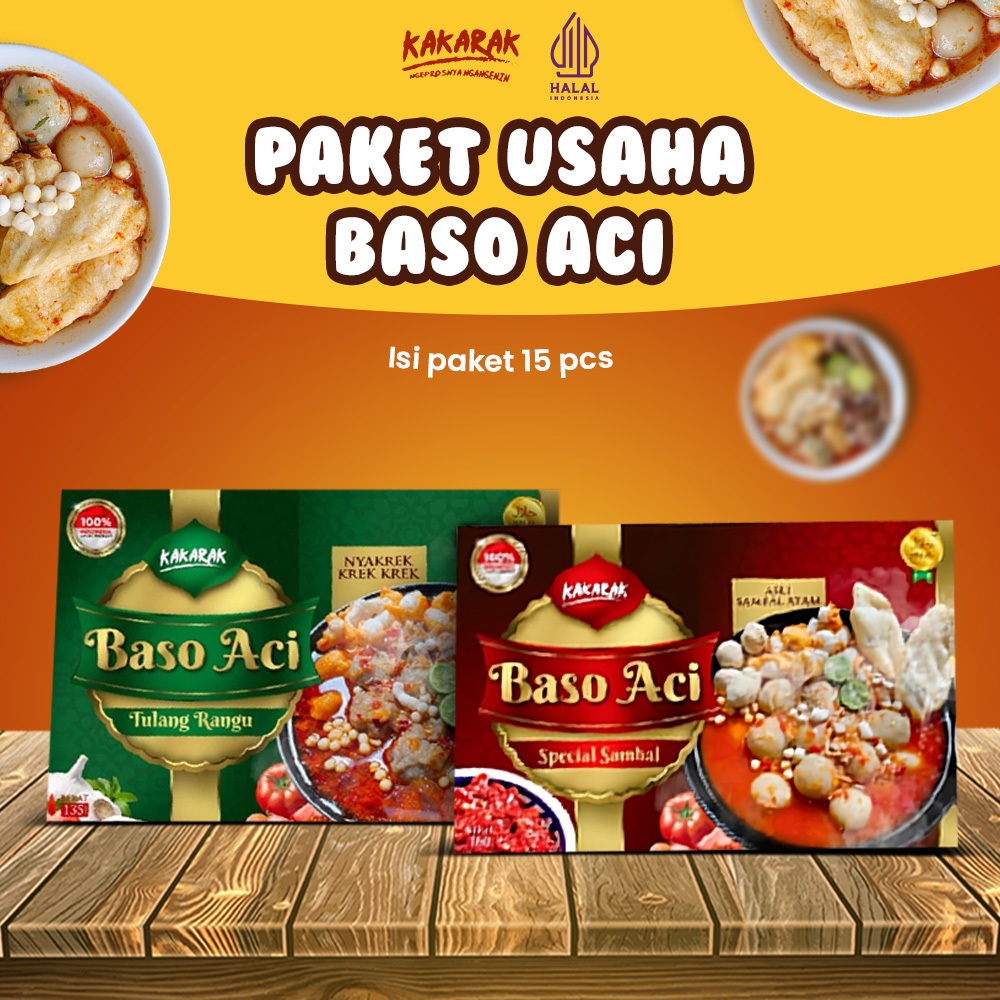 Jual Paket Usaha Hemat Baso Aci Mix Kakarak | Shopee Indonesia