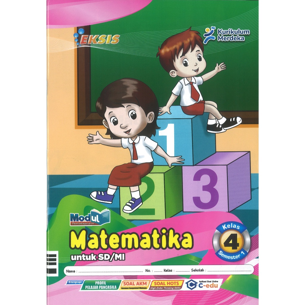 Jual LKS Eksis Matematika Kelas 4 SD Semester 1 Kurikulum Merdeka ...
