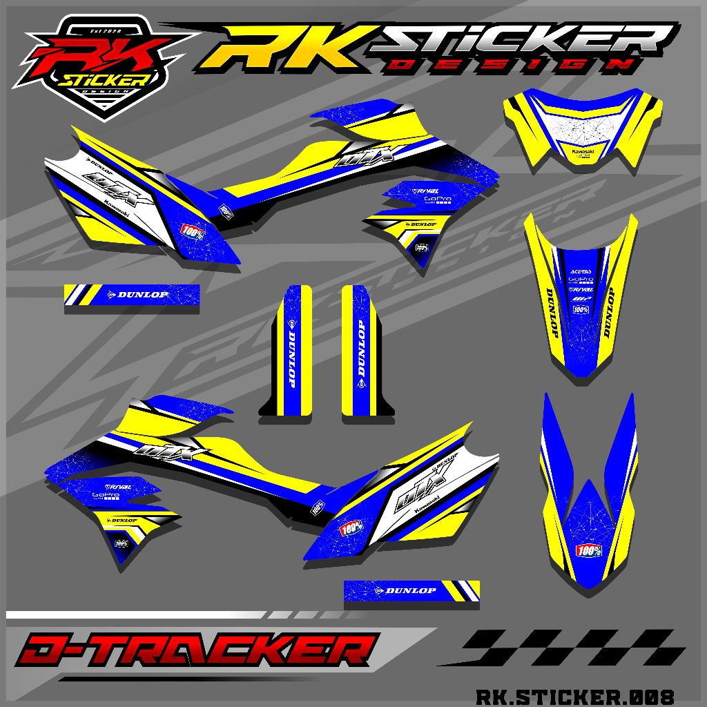 Jual Sticker Striping DTRACKER - Stiker Variasi Motor DTRACKER RK-08 ...