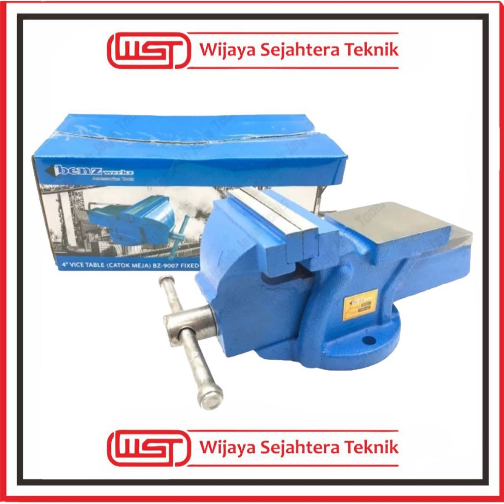 Jual Benz catok paron 8 inch fixed bench vise 8 inch ragum meja besi ...