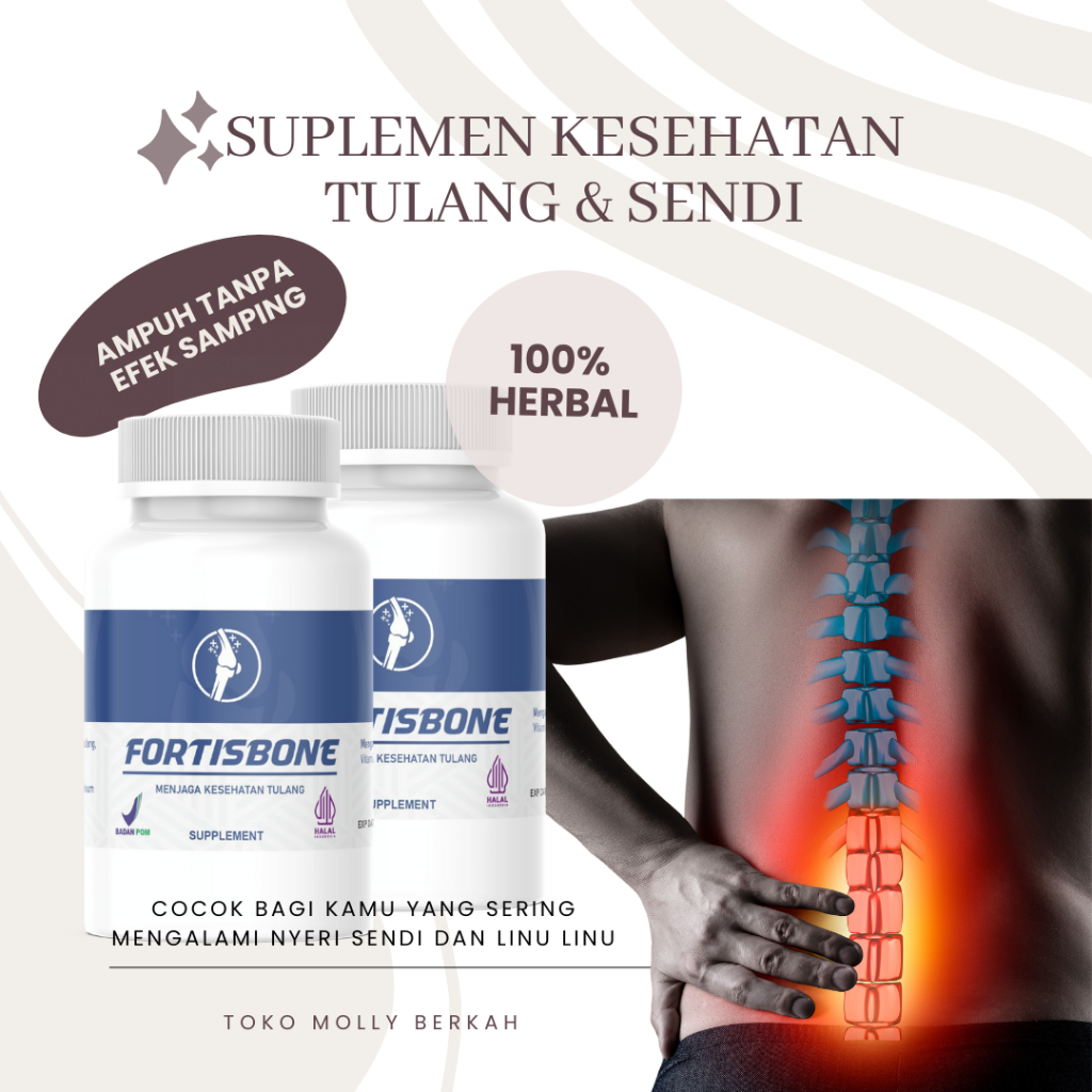 Jual FORTISBONE Suplemen Tulang dan Sendi Tinggi Kalsium Obat Patah ...