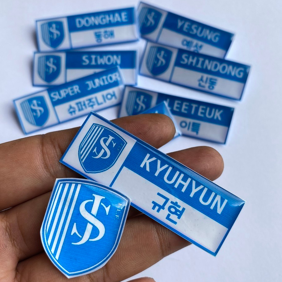 Jual NAME TAG SUPER JUNIOR PIN PAPAN NAMA SUJU BROS KPOP | Shopee Indonesia