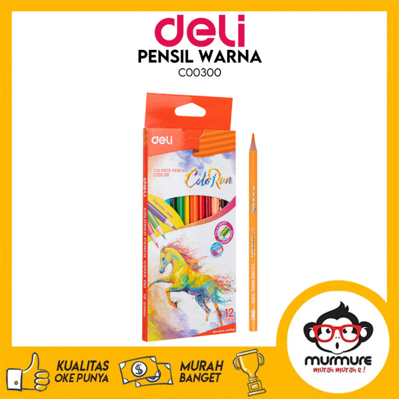 Jual MURMURE I DELI PENSIL WARNA 12/18/24 WARNA MENGHASILKAN WARNA ...