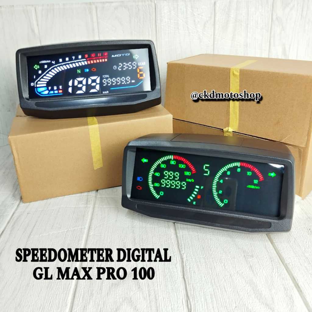 Jual SPEEDOMETER GL SPIDO DIGITAL LED GL MAX GL100 GL PRO SPIDO WIN GL ...