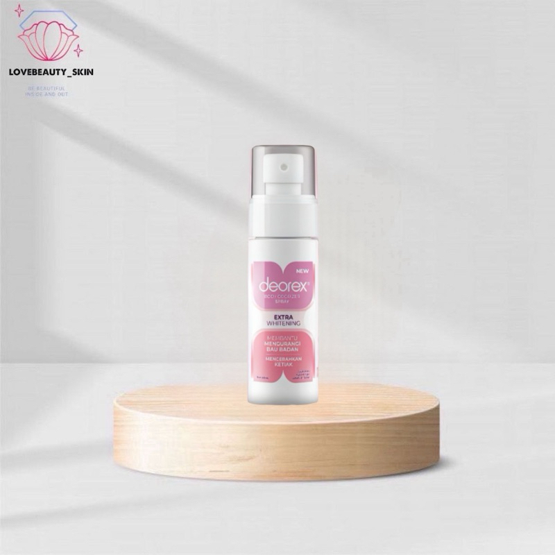 Jual DEOREX Body Odorizer Spray Extra Whitening 60ml | Shopee Indonesia
