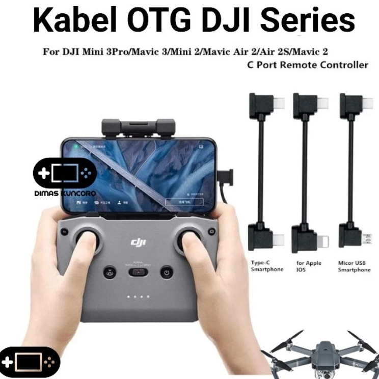 Jual Best Produk Kabel OTG DJI SERIES remote rcn1 mini 2 mavic air 2 2s ...