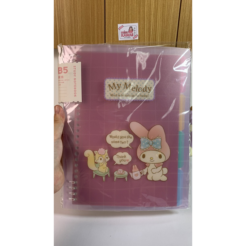 Jual My Melody B5 Loose-leaf Notebook/ Binder Note /Buku Catatan B5 ...