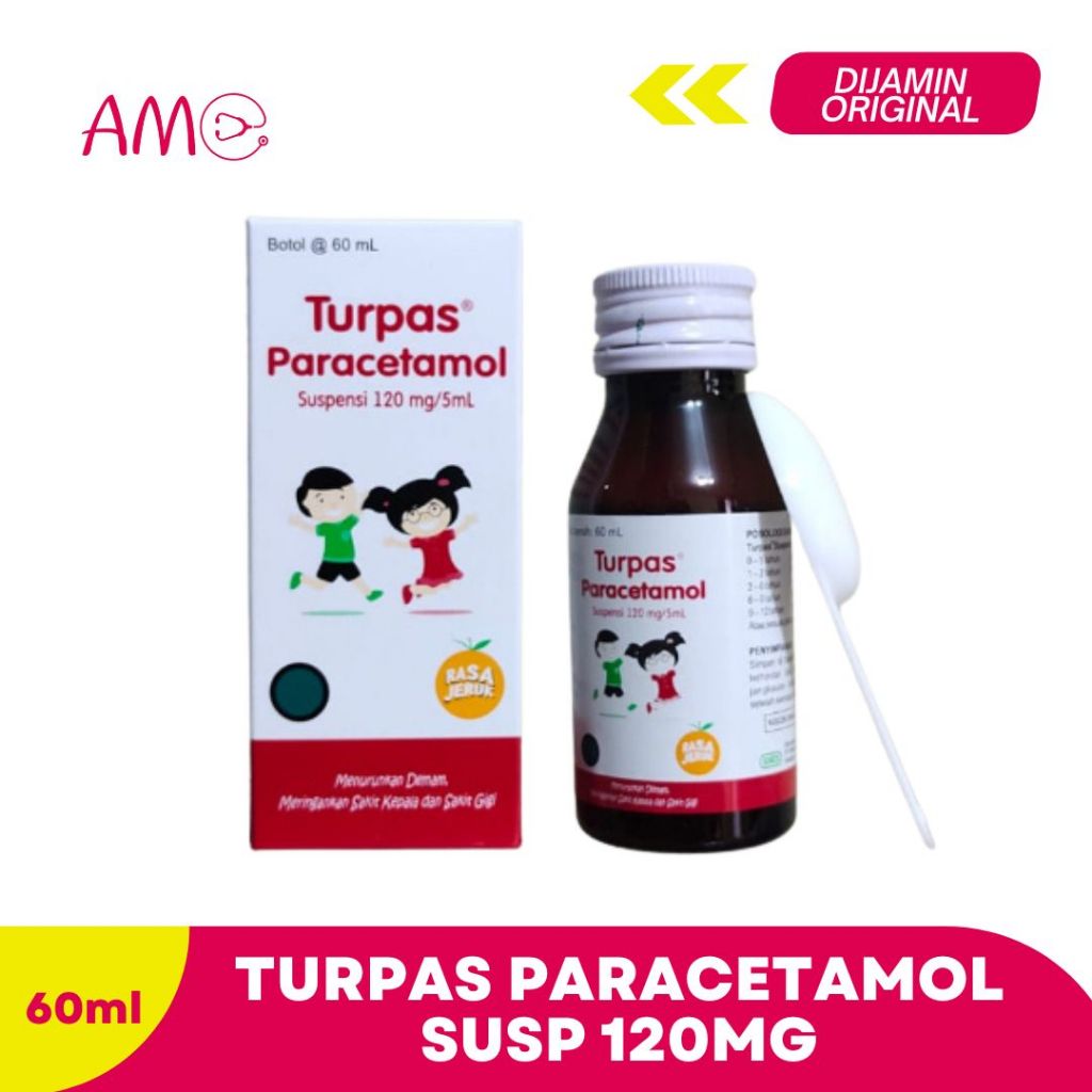 Jual PROMO Turpas Sirup Suspensi 120mg/5ml Botol 60 ML dan Turpas Sirup ...