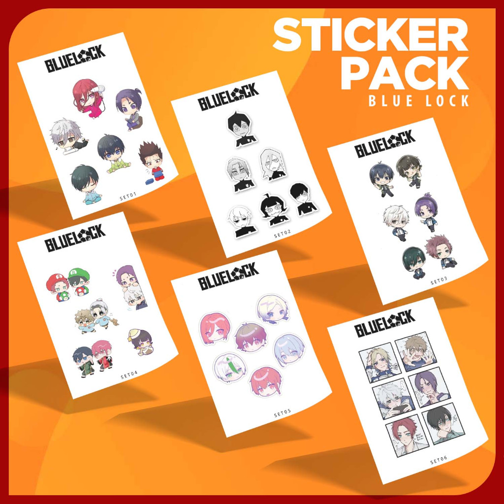 Jual Sticker / Stiker Pack Edisi Blue Lock Untuk Handphone, Laptop ...