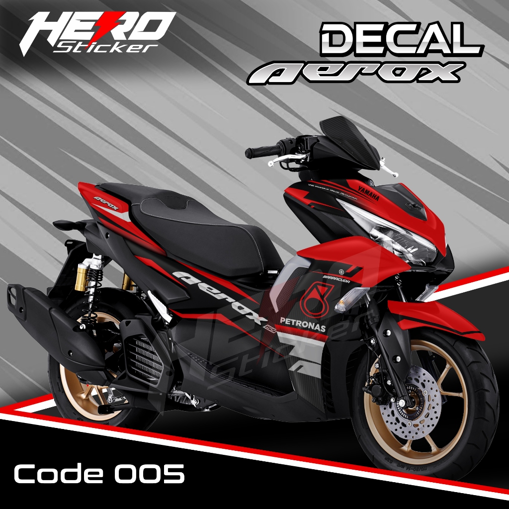 Jual Sticker Decal Full Body Yamaha Aerox Decal Yamaha Aerox Motif Petronas Shopee Indonesia