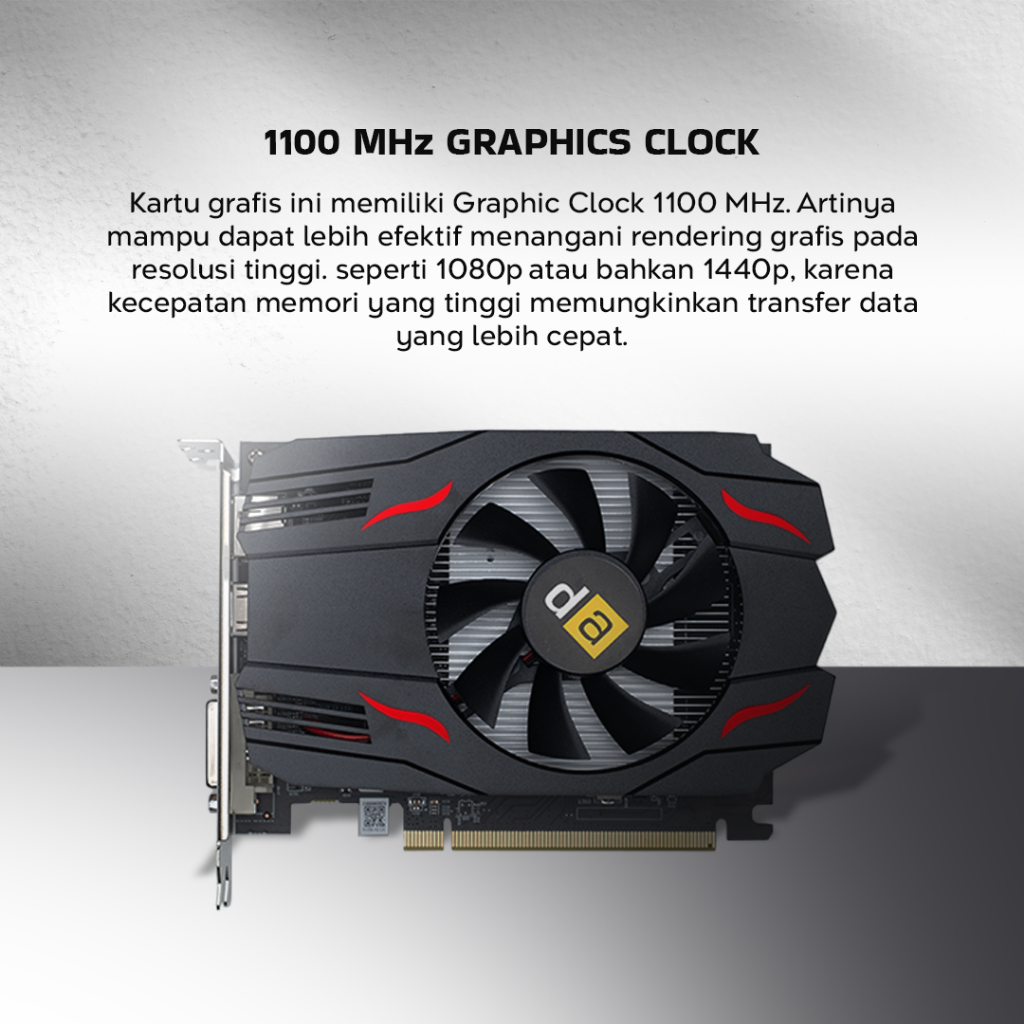 Jual VGA CARD DIGITAL ALLIANCE RX 550 4GB GDDR5 128 BIT RX550 RADEON ...