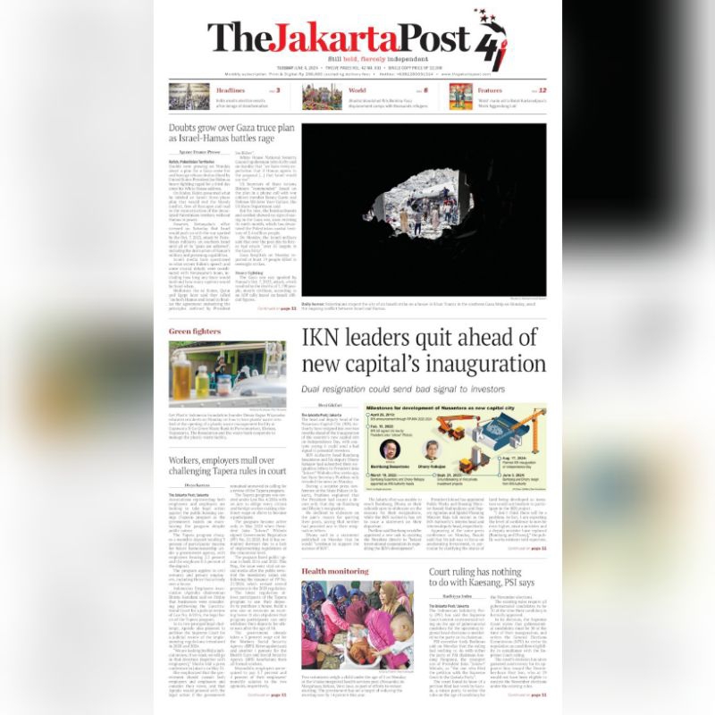 Jual KORAN THE JAKARTA POST EDISI JUNI 2024 | Shopee Indonesia