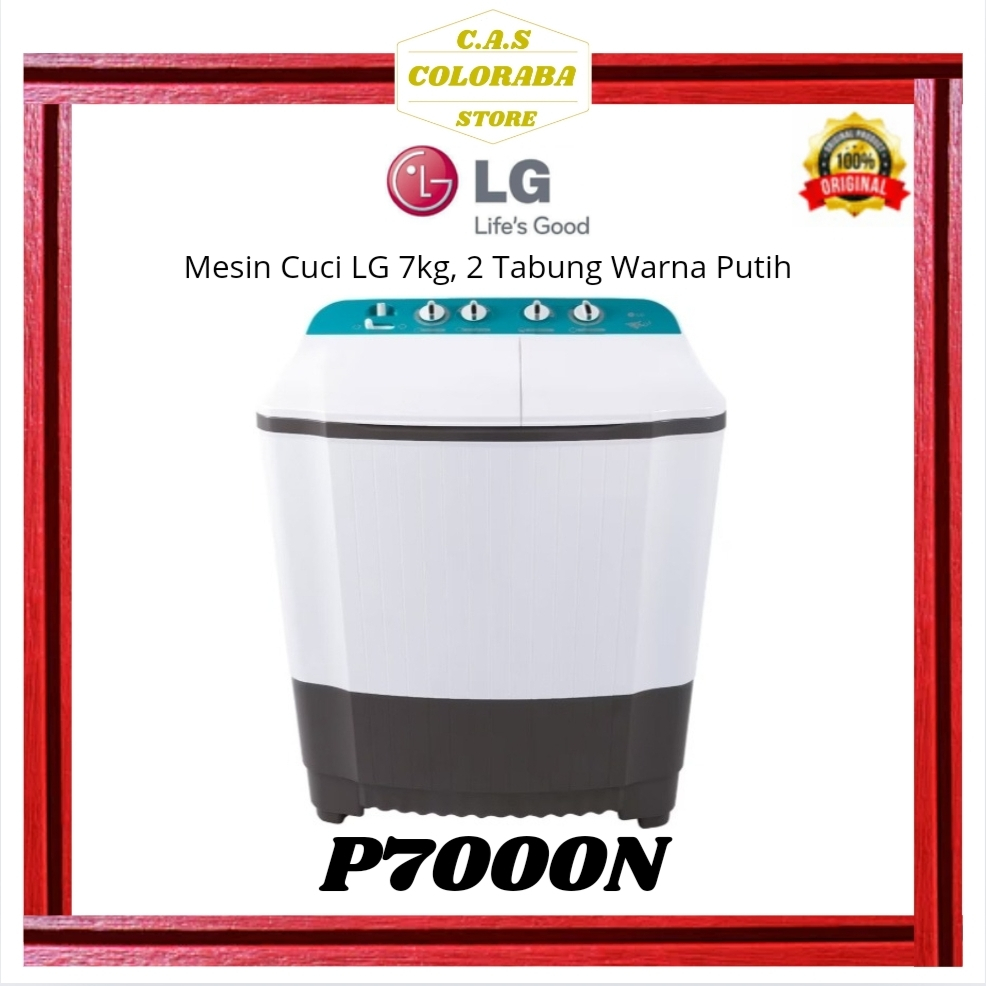 Jual MESIN CUCI LG P7000N MESIN CUCI 2 TABUNG 7 KG P7000 P70 MESIN CUCI