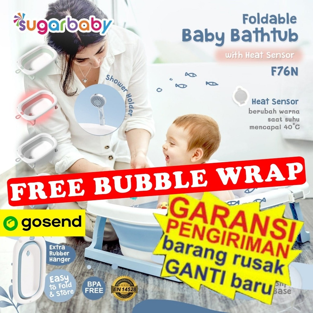 Jual Sugarbaby Foldable Baby Bathtub Dengan Sensor Panas F76&F79 / Bak ...