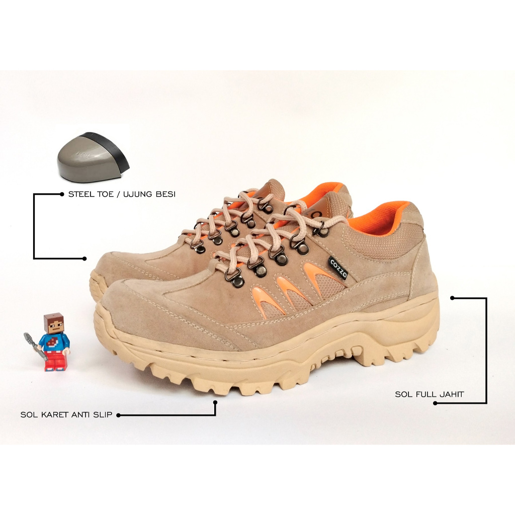 Jual COZZO SERI ALPHA ORIGINAL SEPATU SAFETY BOOT LOW STEEL TOE UJUNG ...