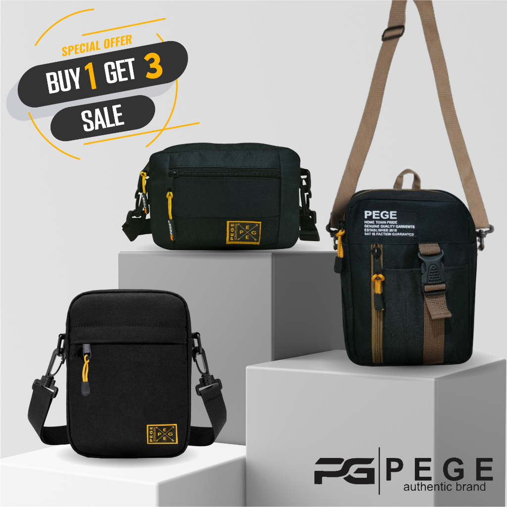 Jual Super Hemat Buy 1 Get 3 Tas Selempang PEGE Slingbag - PG Bundling ...