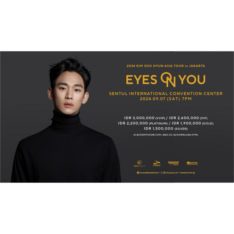 Jual TIKET KIM SOO HYUN EYES ON YOU JAKARTA Platinum (1 tiket