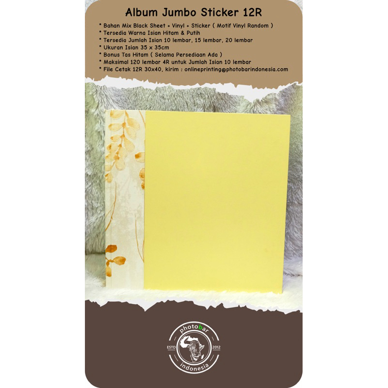 Jual FREE CETAK 12R ( baca deskripsi ) Album Magnetik Jumbo Sticker ...