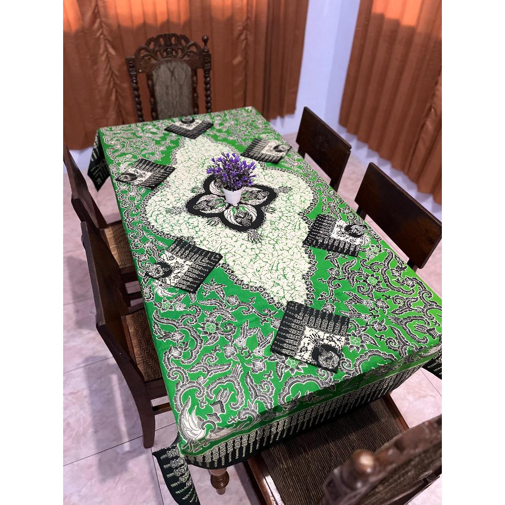 Jual Taplak Meja Makan Taplak Meja Batik Bahan Katun Ukuran 200 x 105 ...