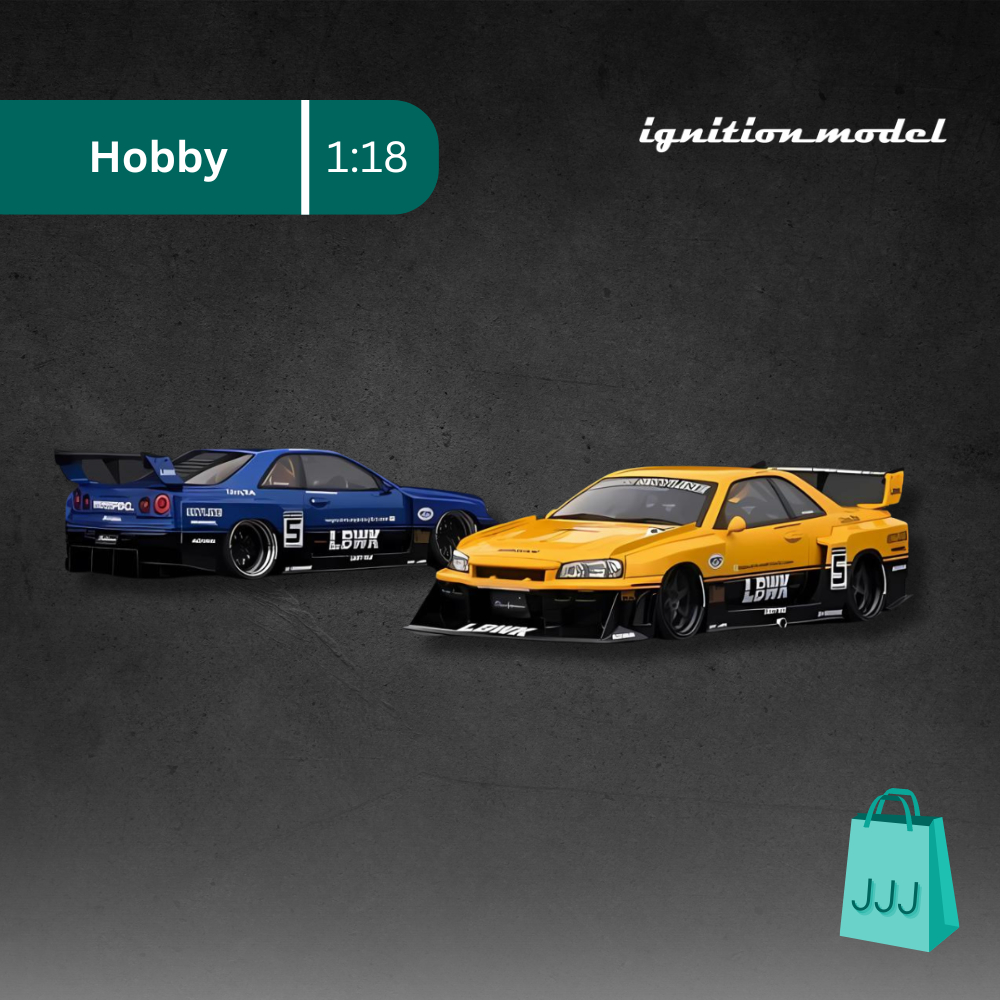 Jual Ignition Model / 1:18 Nissan LB-ER34 Super Silhouette