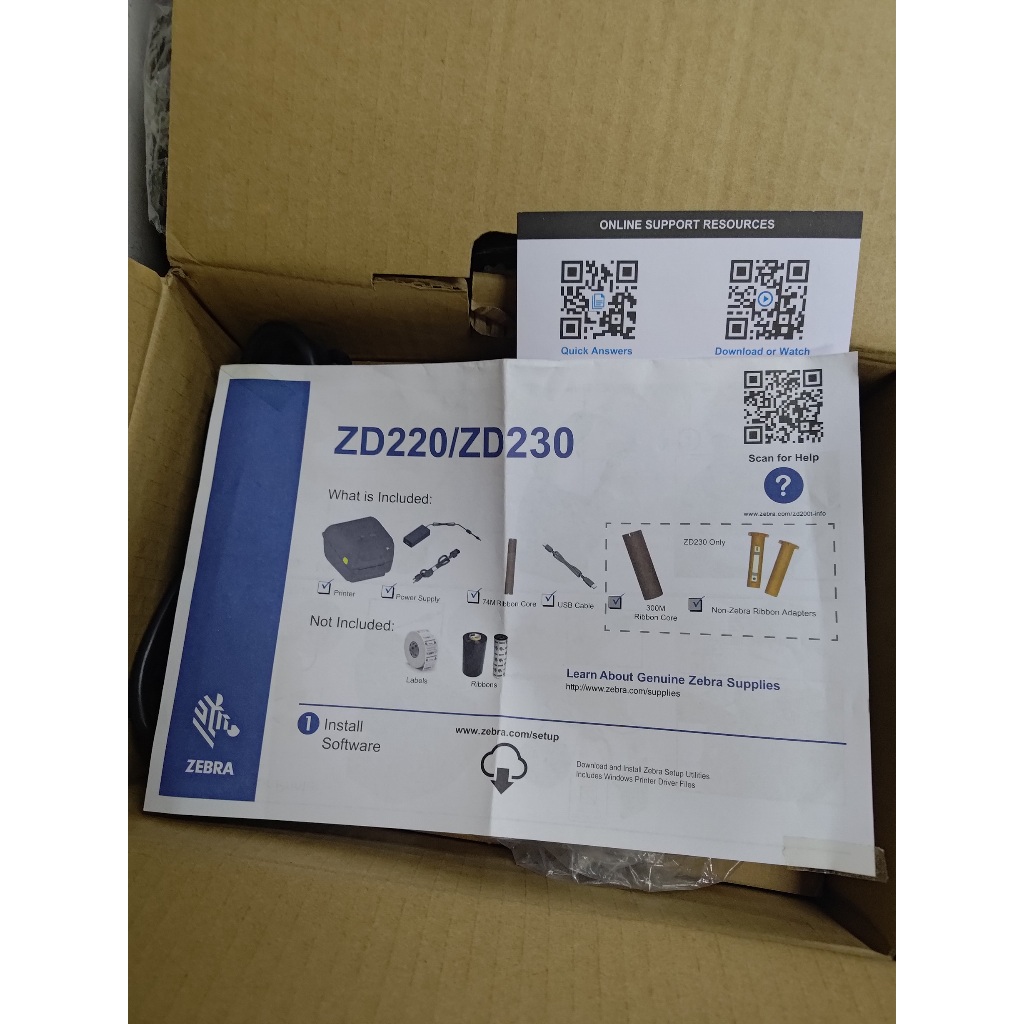 Jual Printer Barcode Label Zebra ZD220T ZD220 USB | Shopee Indonesia