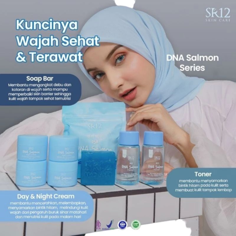 Jual Paket Skin Care DNA Salmon SR12 Mencerahkan Dan Mengencangkan ...