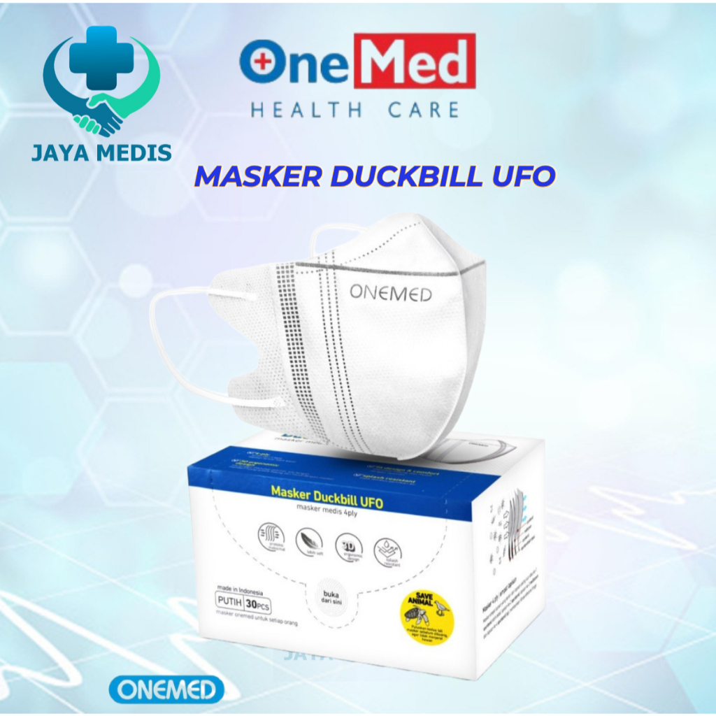 Jual Masker Duckbill UFO Onemed 4ply isi 30s Masker Earloop Duckbill ...