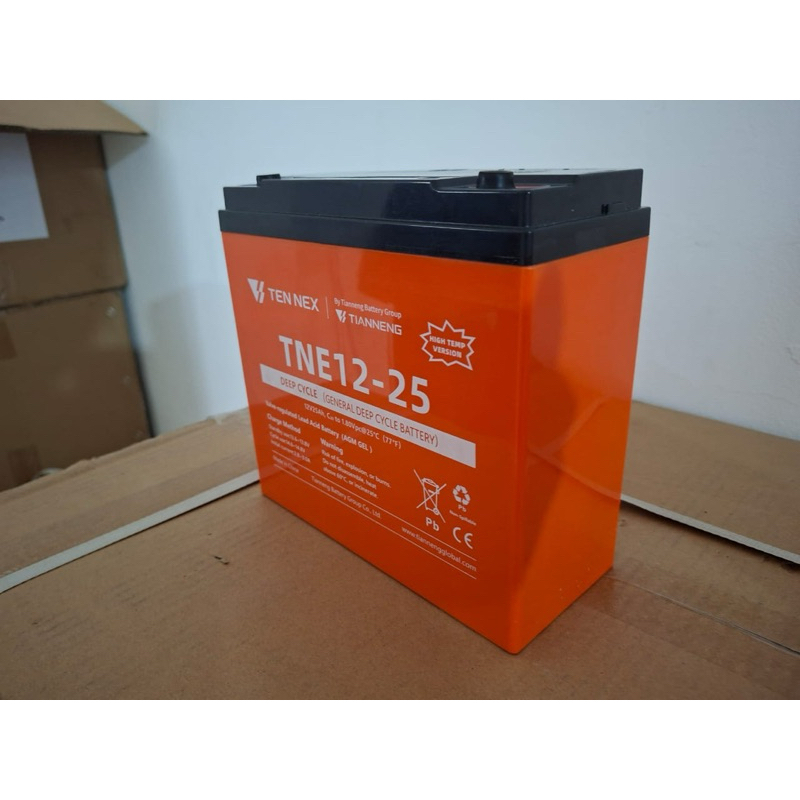 AKI SELIS MOLIS DEEP CYCLE 12V 25AH TIANNENG E BIKE BATTERY 12V 25AH ORIGINAL GARANSI 1TAHUN HARGA SATUAN