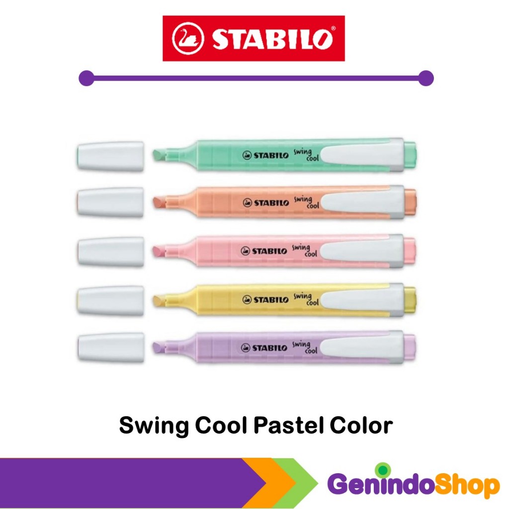 Stabilo Swing Cool markeerstift pastel fris fuchsia