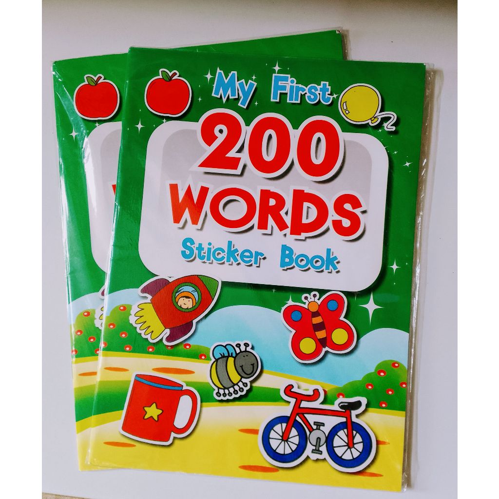Jual Buku my first 200 words sticker book | Shopee Indonesia
