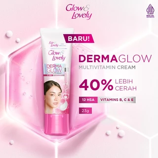 Glow & Lovely DermaGlow Multivitamin Cream 23g (Wajah +40% Lebih Cerah Glowing)