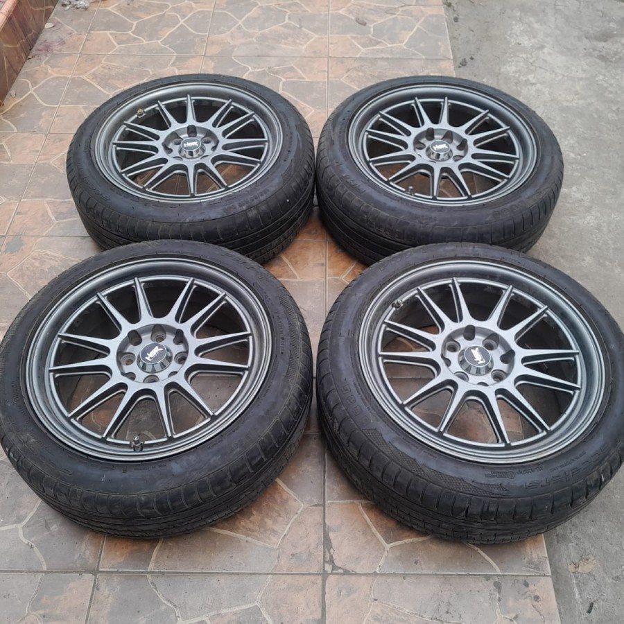 Jual VELG MOBIL HSR ENDE R16X7 PCD 4X100, 4X114 ET42 + BAN PHI 195 50 ...