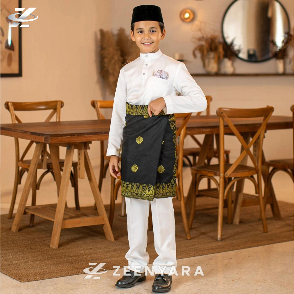 Jual Zayyan Setelan Baju Melayu Anak Laki Laki Modern Satin Velvet