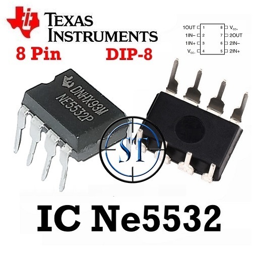 Jual IC NE5532P NE 5532P NE5532CP NE5532 DIP 8P Dual Low-Noise High