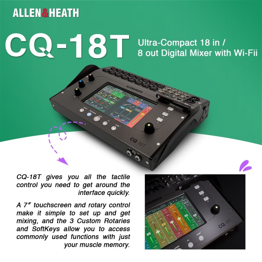 Jual Digital Mixer Allen & Heath CQ-18T Compact 18-Channel Digital ...