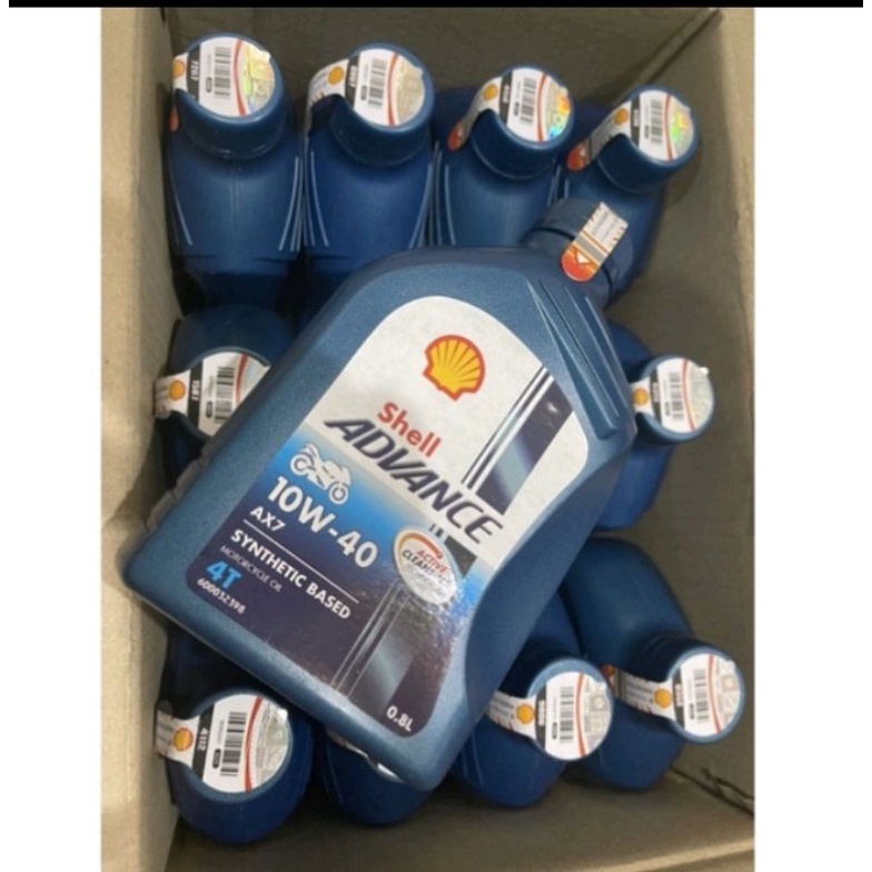 Jual OLI SHELL ADVANCE AX7 0,8L 10W-40 | Shopee Indonesia
